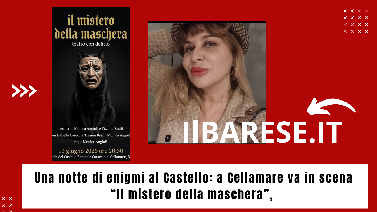 Una notte di enigmi al Castello: a Cellamare va in scena “Il mistero della maschera”, il teatro con delitto che sfida il pubblico (ILB)