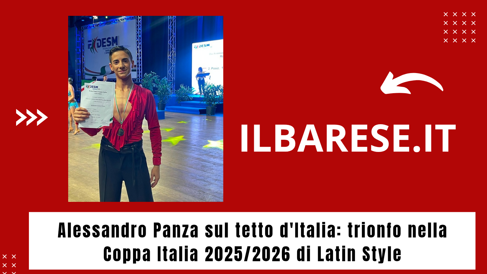 Alessandro Panza sul tetto d'Italia: trionfo nella Coppa Italia 2025/2026 di Latin Style (ILB)