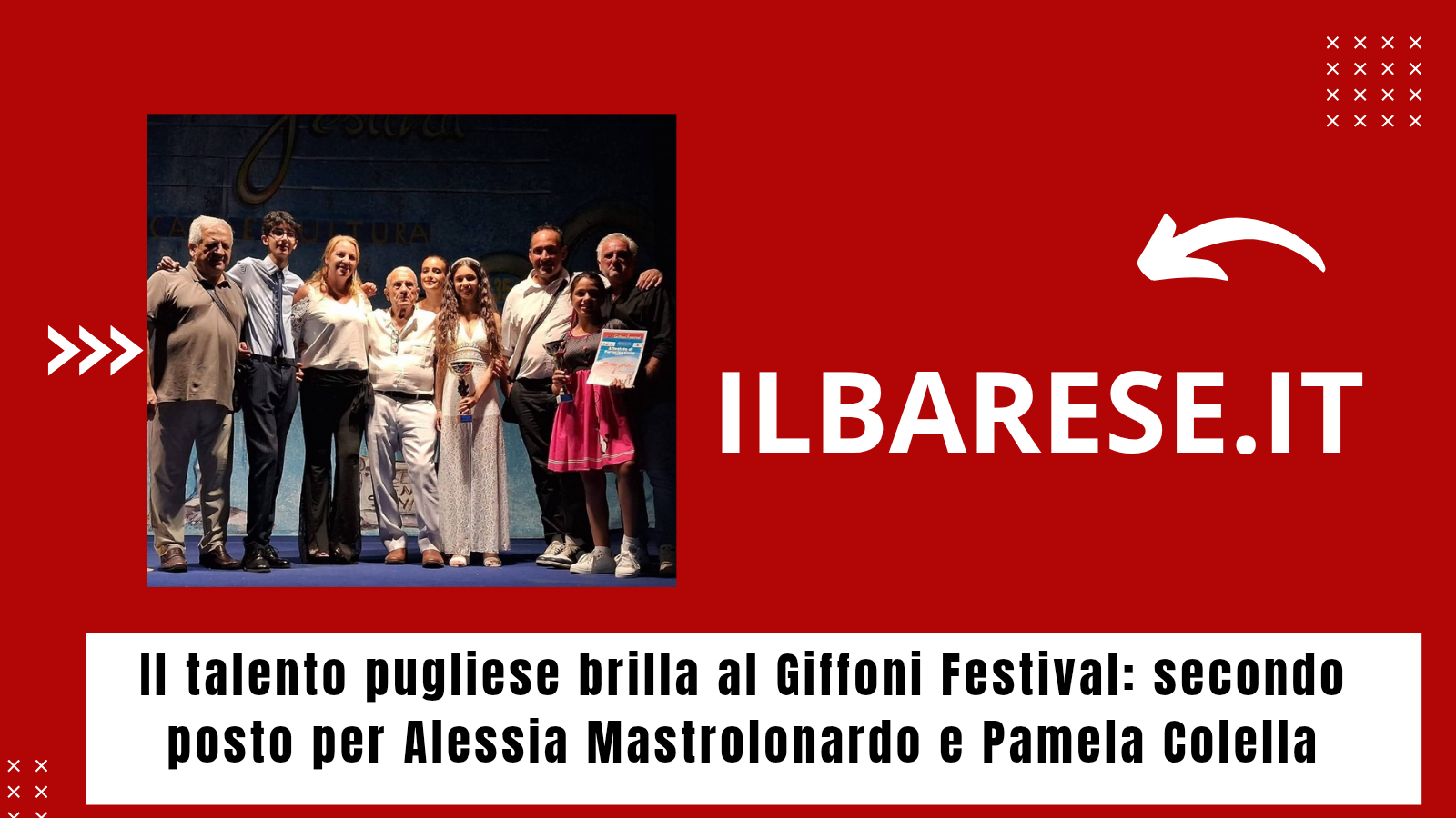 Il talento pugliese brilla al Giffoni Festival: secondo posto per Alessia Mastrolonardo e Pamela Colella (ILB)