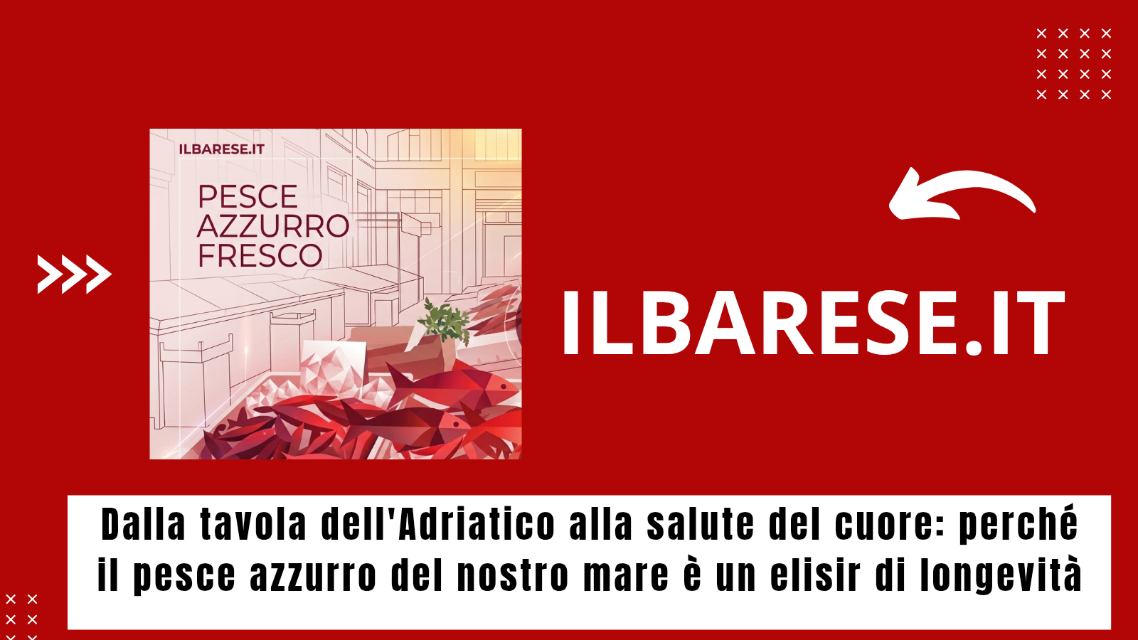 Dalla tavola dell''Adriatico alla salute del cuore: perché il pesce azzurro del nostro mare è un elisir di longevità (ILB)