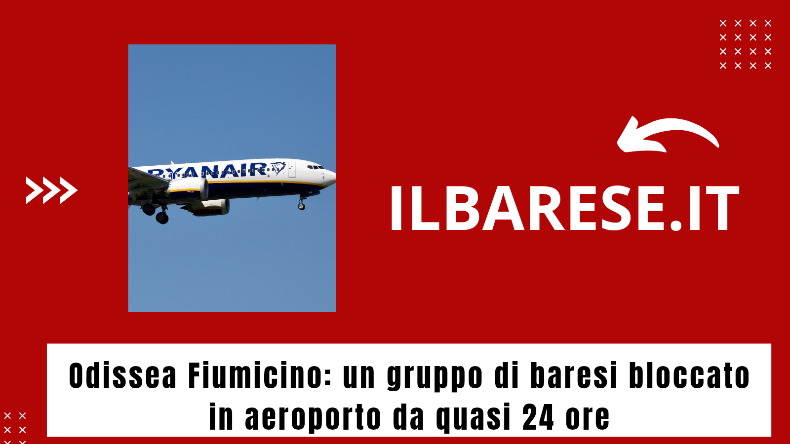 ILB: Odissea Fiumicino: un gruppo di baresi bloccato in aeroporto da oltre 24 ore